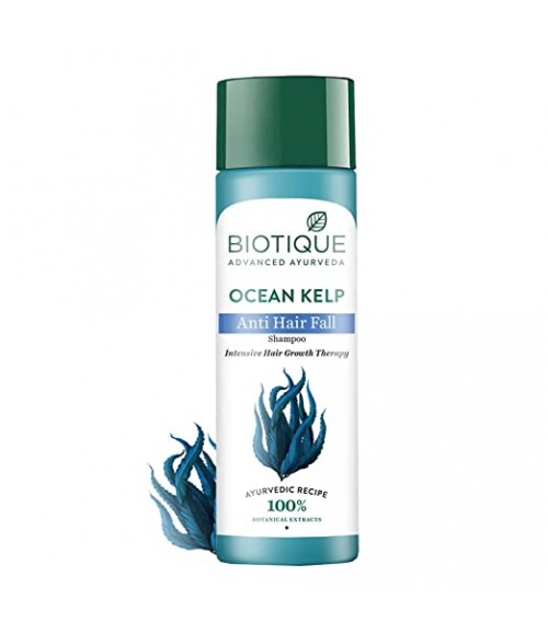 Biotique Ocean Kelp Shampoo For Anti Hair Fall Intensive Hair Regrowth Treatment, 190Ml